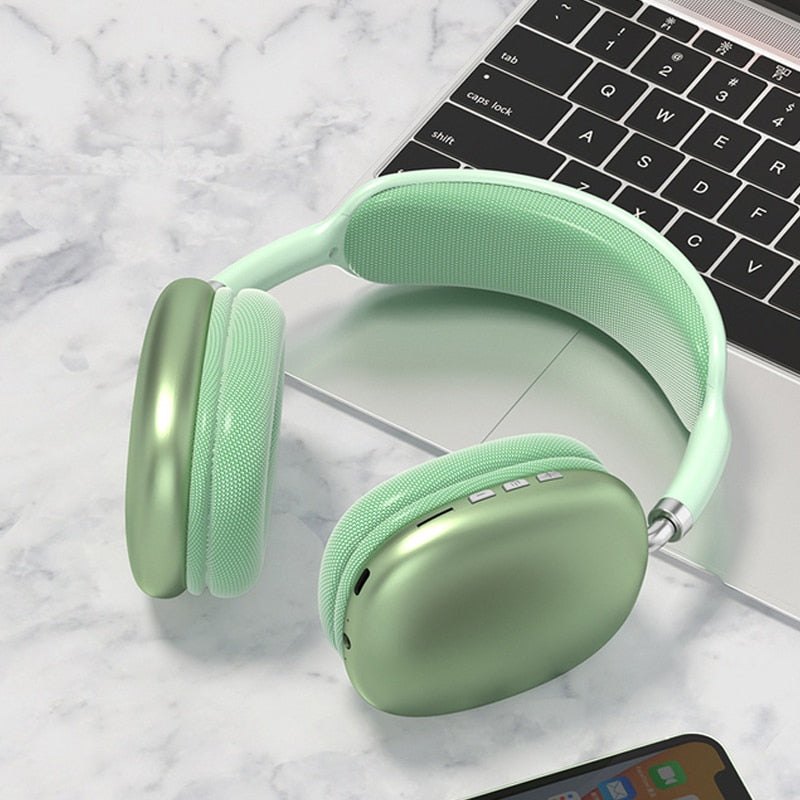 P9 Pro Max Wireless Bluetooth Headphones | Stereo Bass & Foldable Design (Random Color)