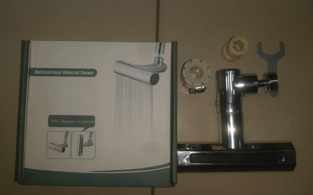 4-Mode Kitchen Faucet Extender | Pressurized Waterfall Sprayer & Splash-Proof Tap Adapter