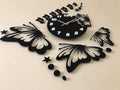 3D Butterfly Wooden Wall Clock | Modern Decorative Home Décor