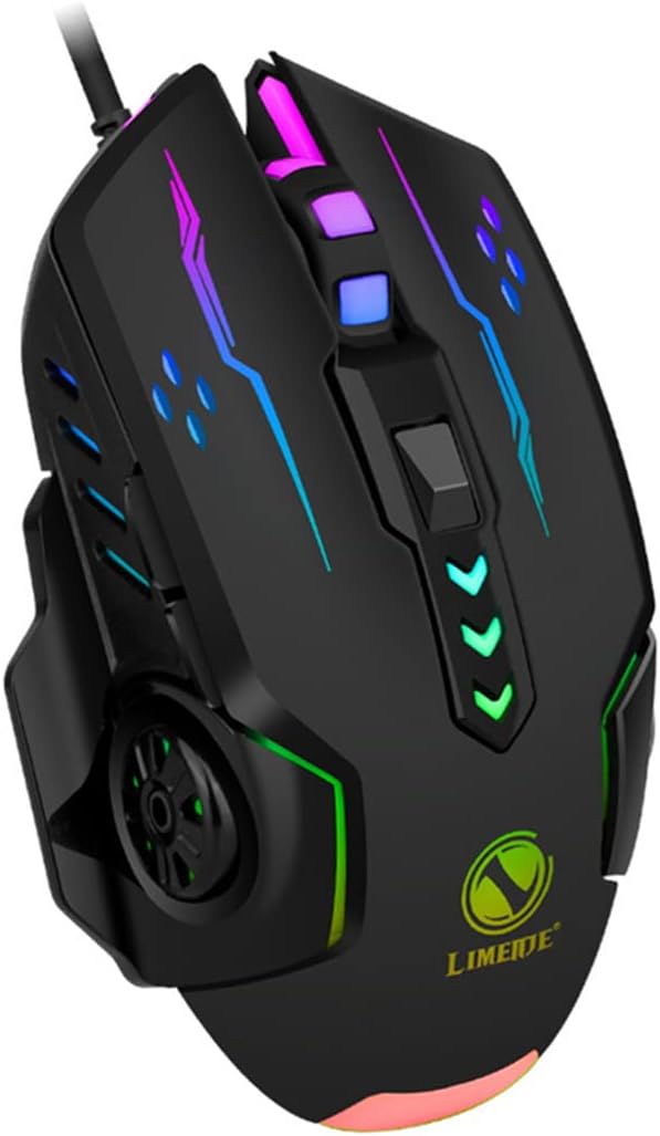 E-Sports RGB Gaming Mouse – Colorful LED Lighting for PC