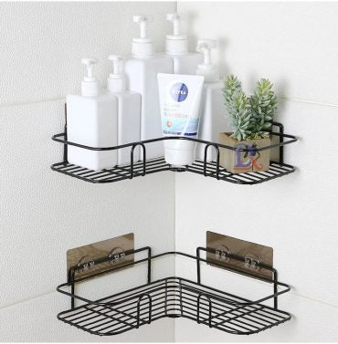 Premium Rustproof Bathroom Corner Storage Organizer – Shower, Bathtub & Toilet Shelf with Screw Mount