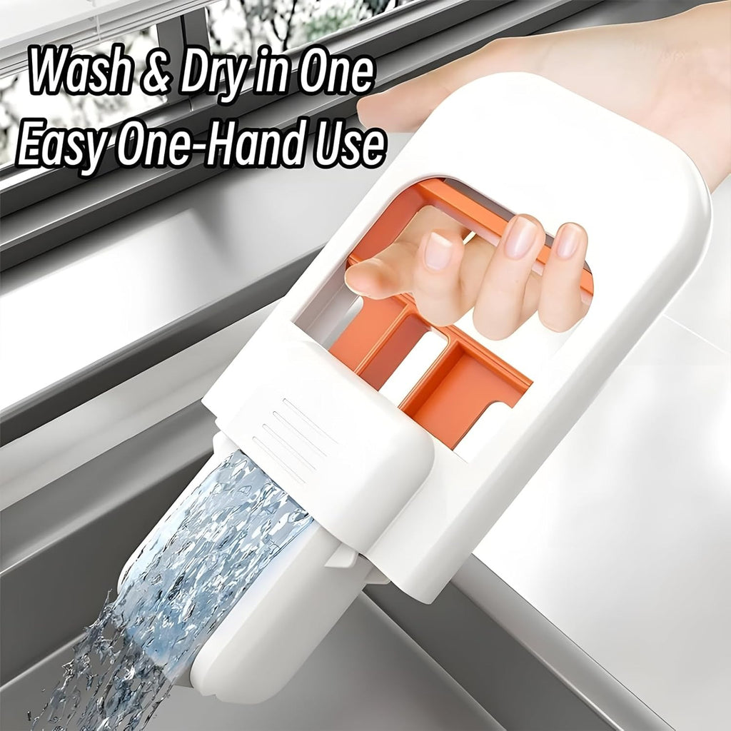 Mini Foldable Desktop Mop | Portable Sponge Cleaner for Bathrooms, Tiles & Small Spaces