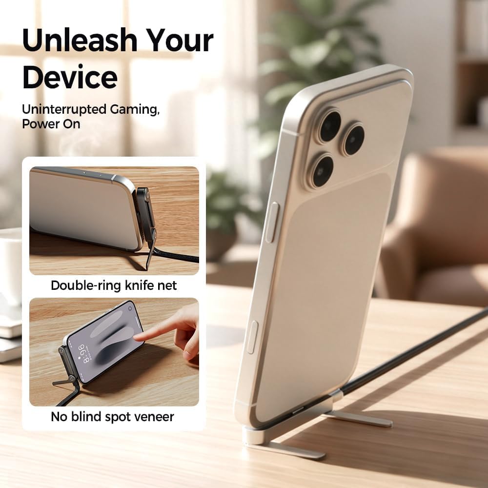 Premium 2-in-1 USB-C Cable with Stand | 240W Fast Charging