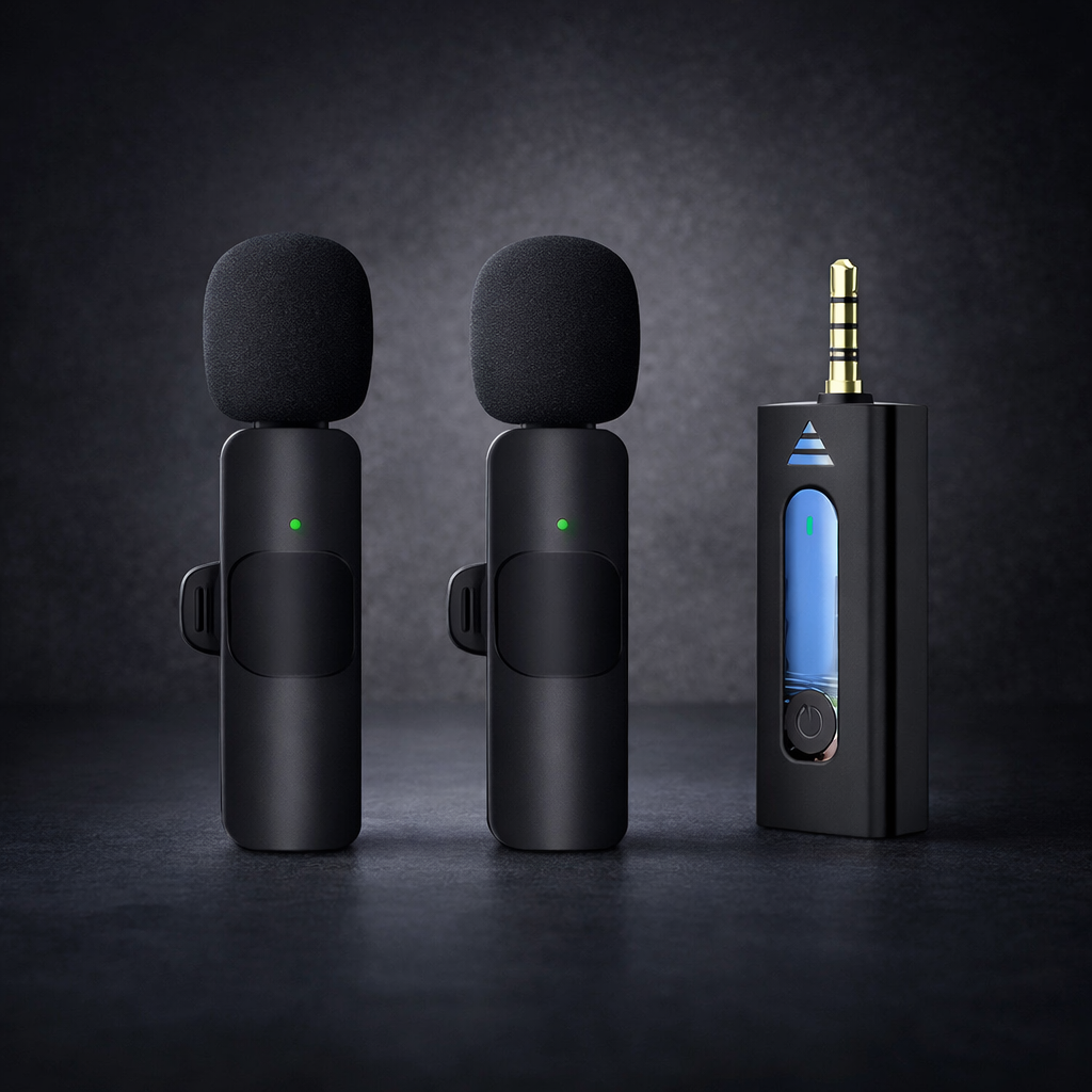 K35 Wireless Clip Mic – 2.4GHz for Recording & Vlogging
