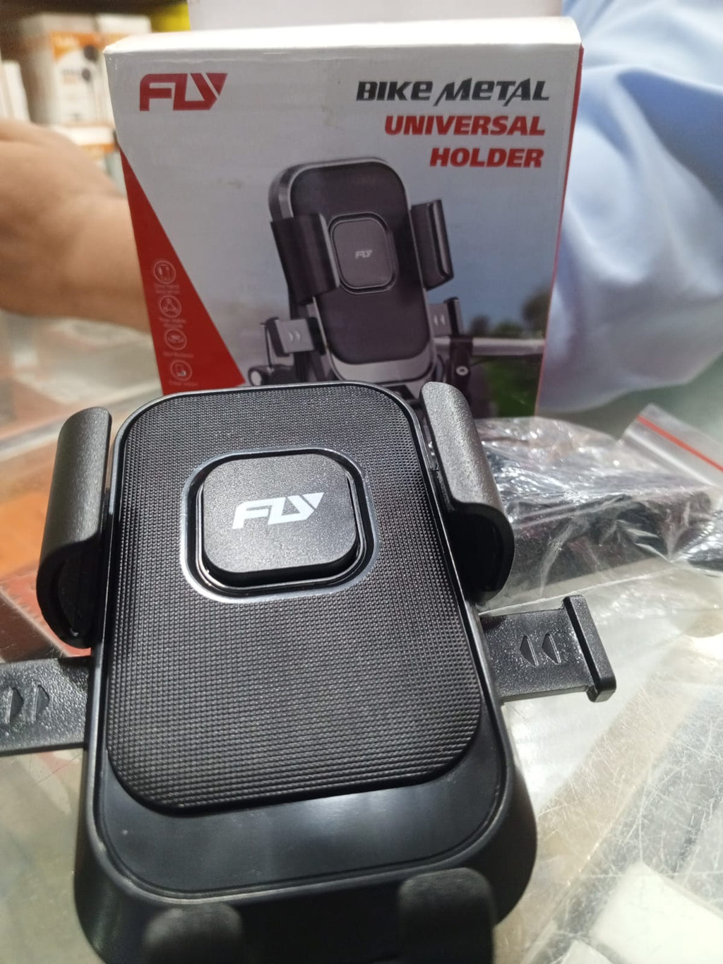 FLY Universal Bike & Motorcycle Phone Mount | 360° Adjustable Handlebar Holder