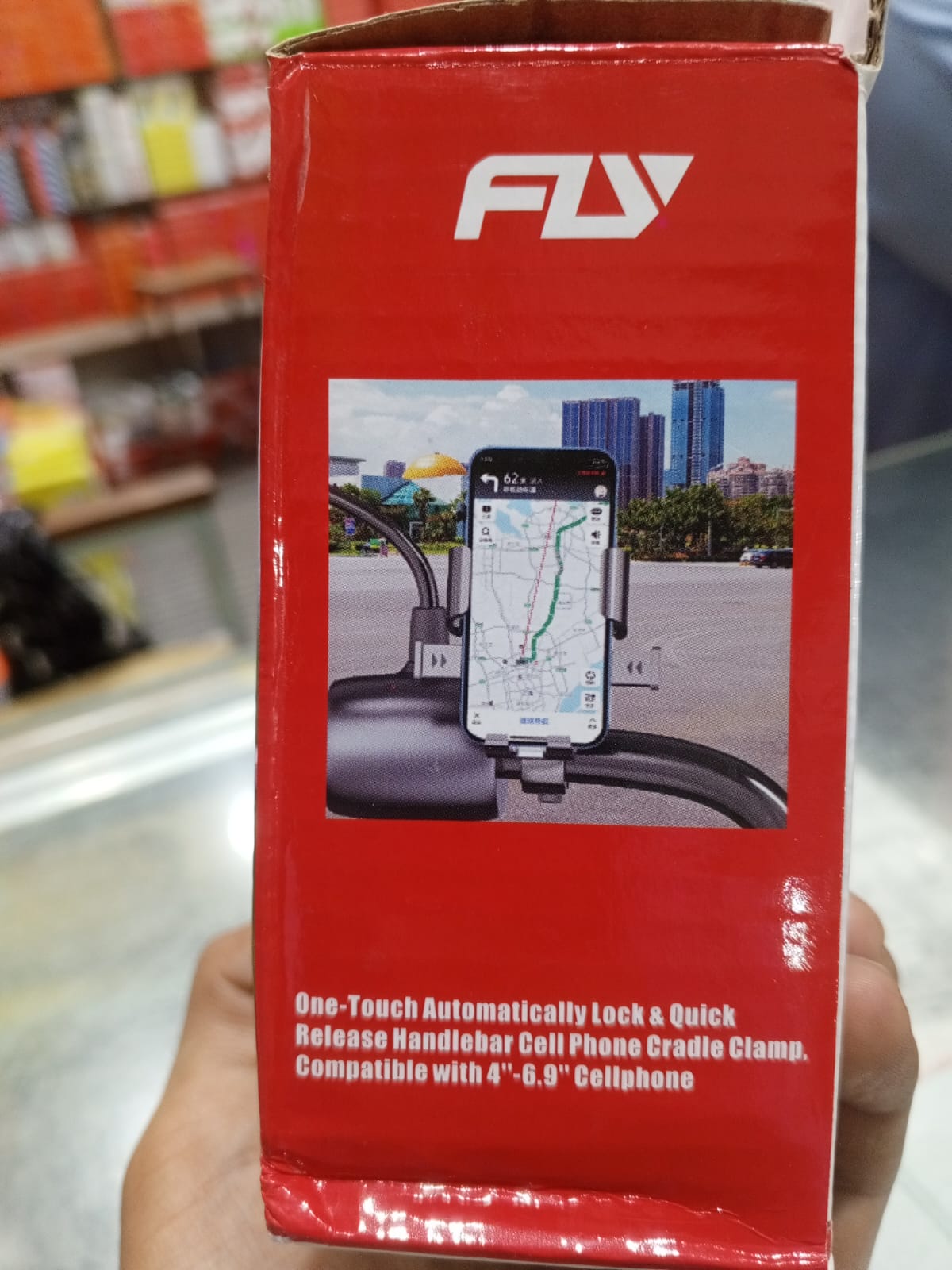 FLY Universal Bike & Motorcycle Phone Mount | 360° Adjustable Handlebar Holder