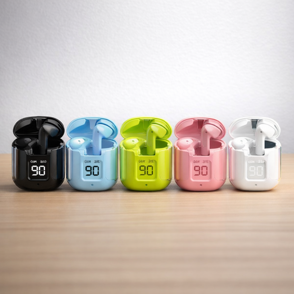 Air31 TWS Wireless Earbuds | Bluetooth 5.3 Transparent Earbuds with LED Display