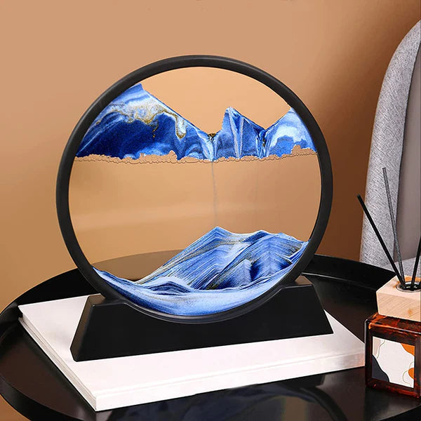 3D Moving Sand Art Lamp | Dynamic Flowing Sand LED Night Light (Random Color)