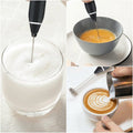 2-in-1 USB Rechargeable Electric Milk Frother & Egg Whisk – Portable Coffee Beater Mixer