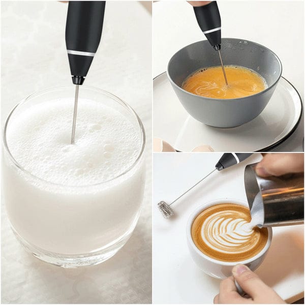 2-in-1 USB Rechargeable Electric Milk Frother & Egg Whisk – Portable Coffee Beater Mixer