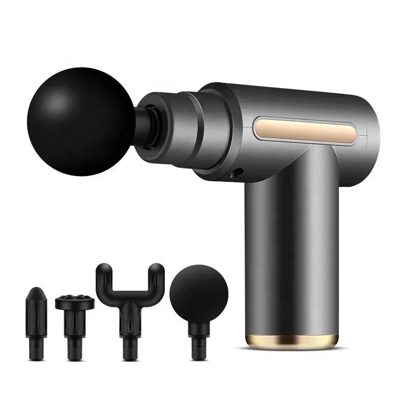 Portable Rechargeable Deep Tissue Massage Gun | Multi-Head Muscle Relaxation Massager
