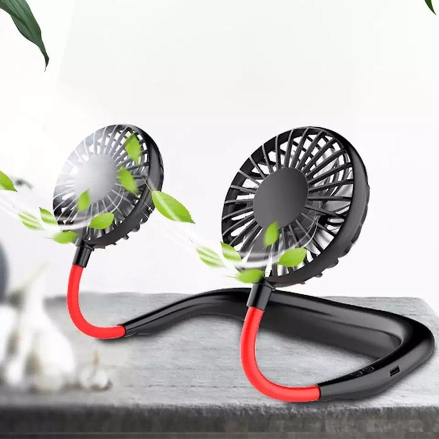 7-Wing Rechargeable Neck Fan | Portable Hands-Free Personal Cooling Fan (Random Color)