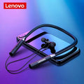 Lenovo HE05X Bluetooth Neckband Earphones – Magnetic Sports Earbuds with HD Stereo Sound & Built-in Mic